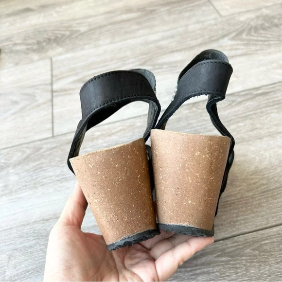 BioNatura Chic Minimalist Cork  Wedge Strappy Sandals Made in Italy - Picture 7 of 16